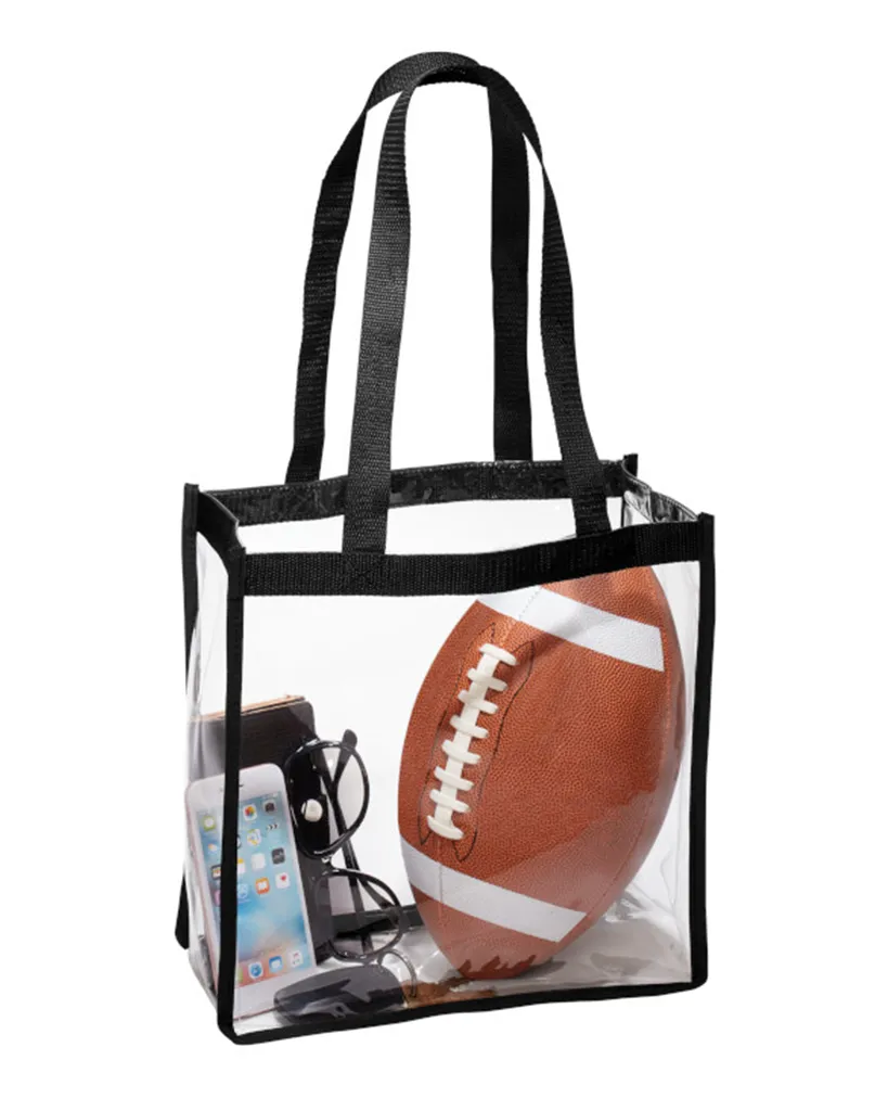 Closeout Stadium Approved Clear PVC Tote Bags