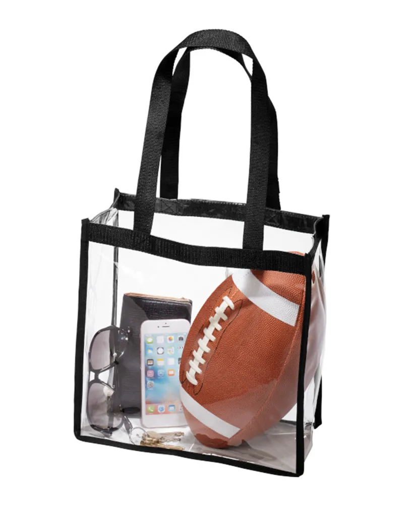 Closeout Stadium Approved Clear PVC Tote Bags