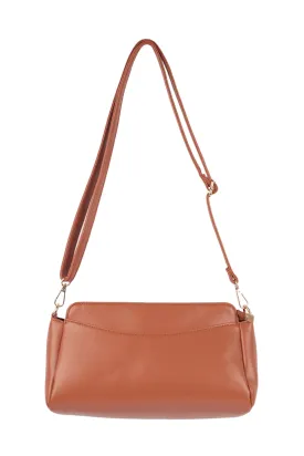 Convertible Leather Crossbody/Pouch Bag Tan - Pack of 6