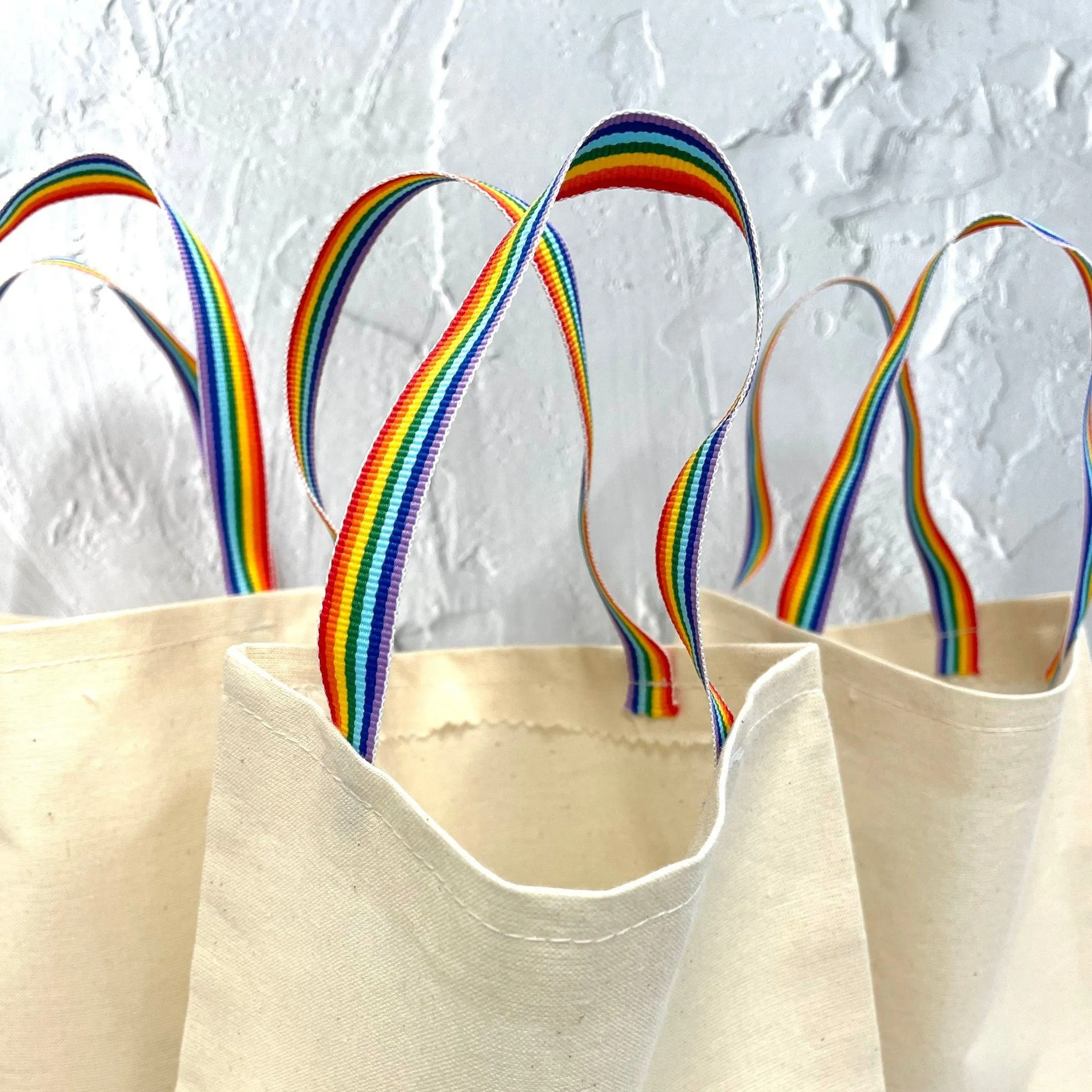 cotton rainbow party bags