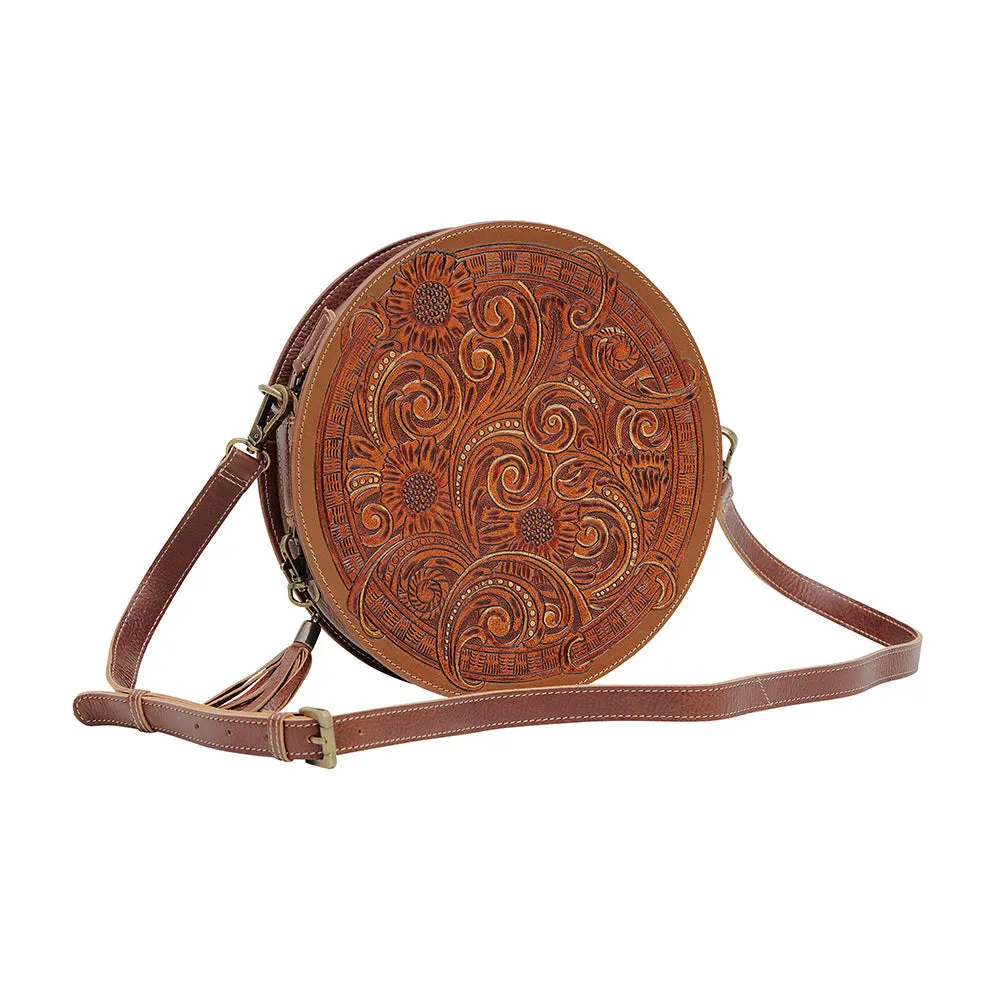 CRIMSON ORCHID ROUND BAG