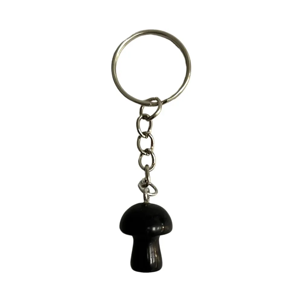 Crystal Mushroom Keychain