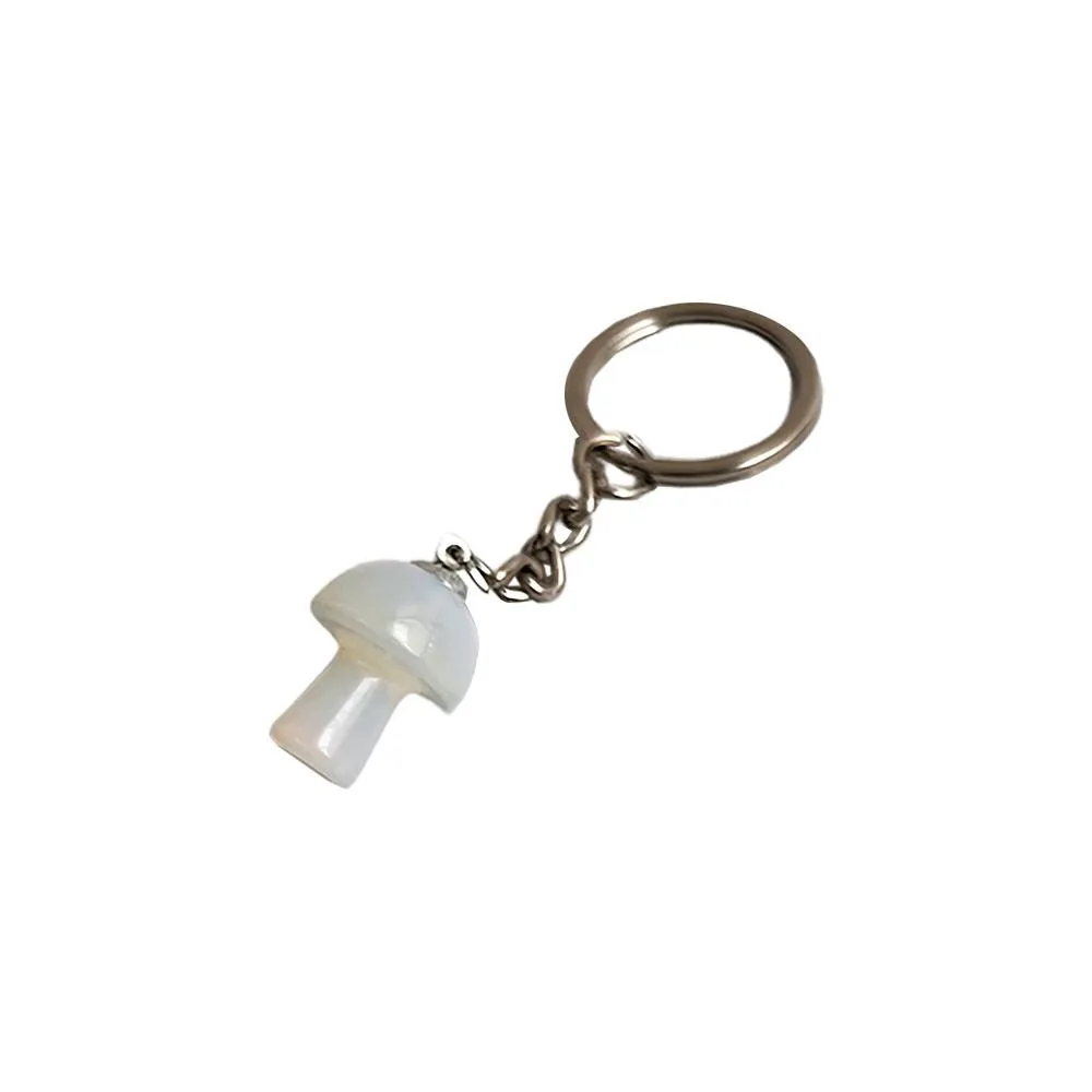 Crystal Mushroom Keychain