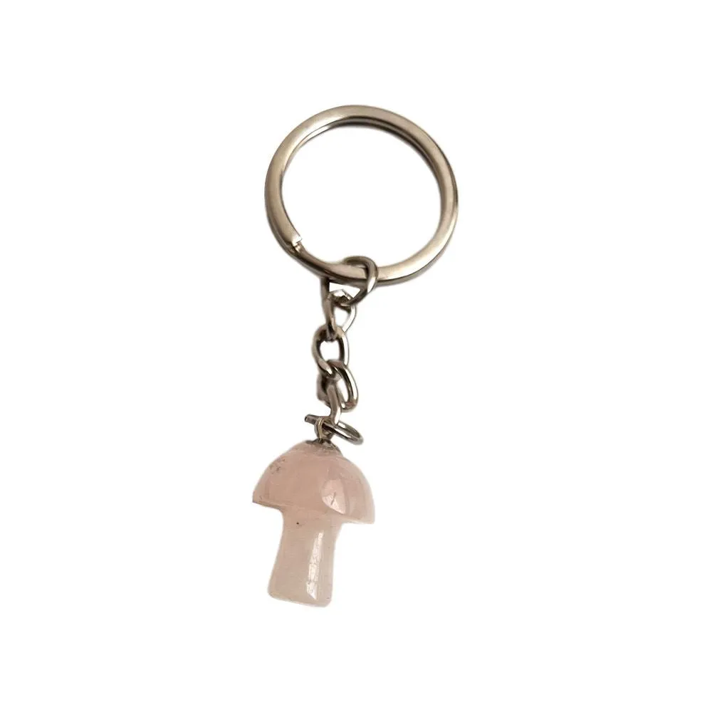 Crystal Mushroom Keychain