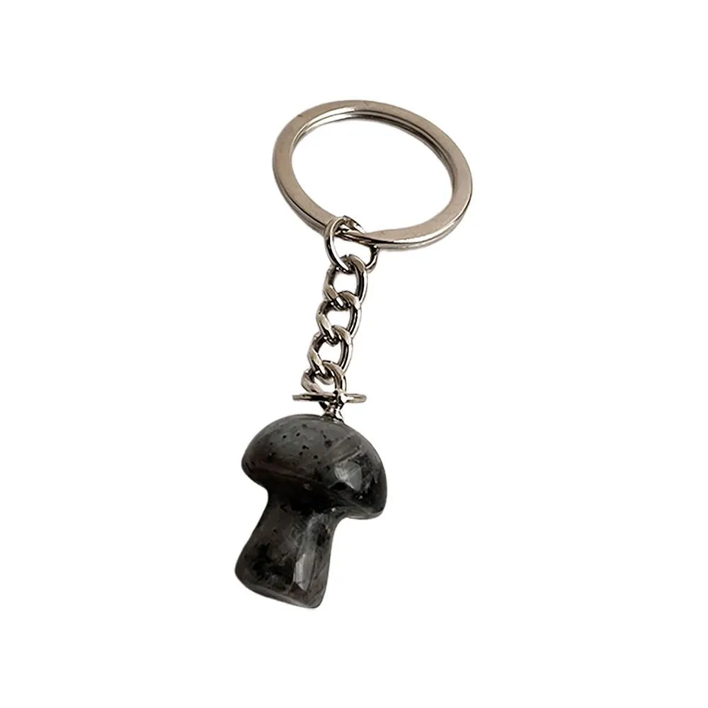 Crystal Mushroom Keychain