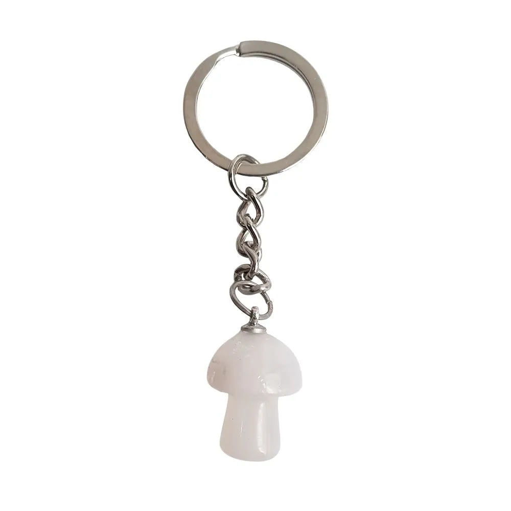 Crystal Mushroom Keychain