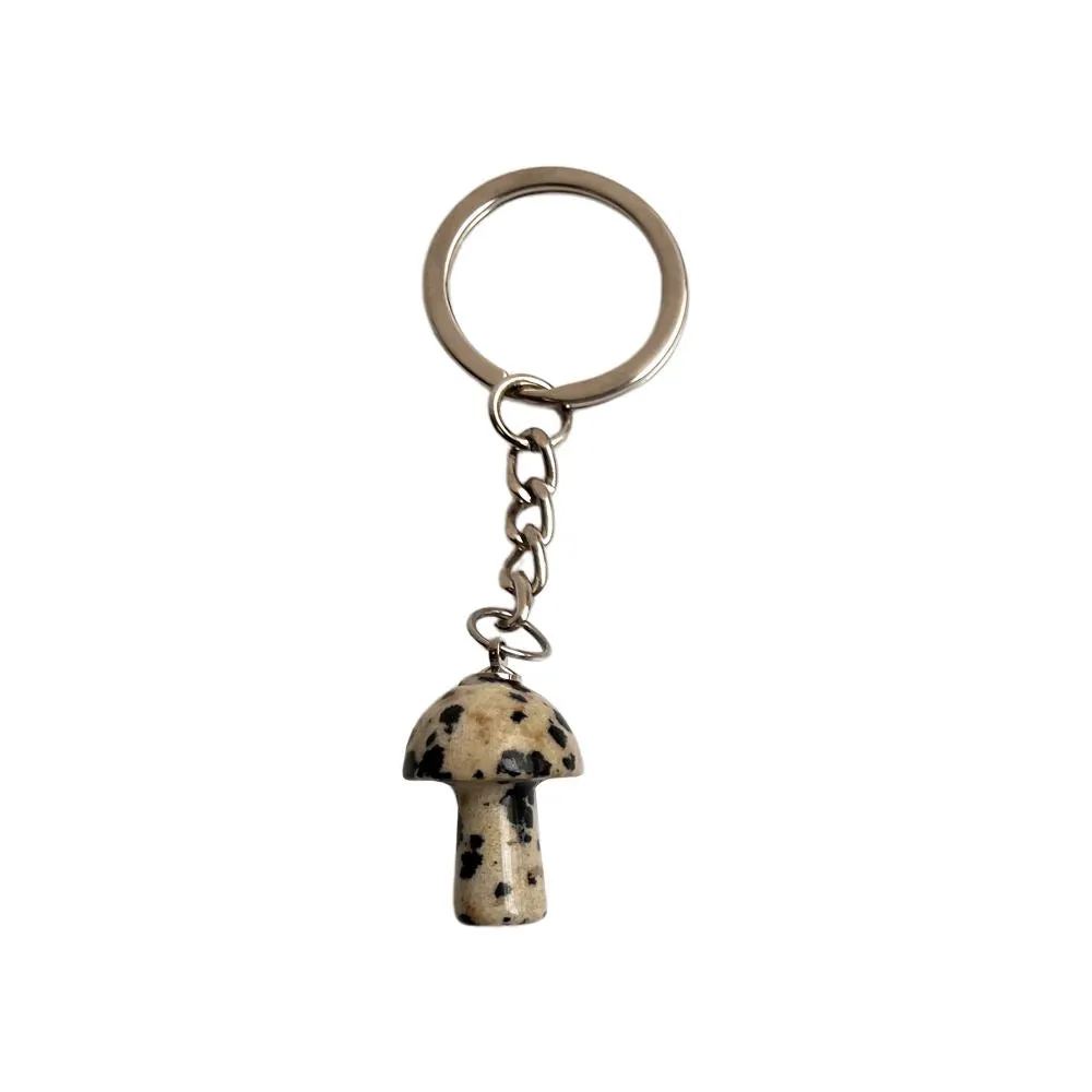 Crystal Mushroom Keychain