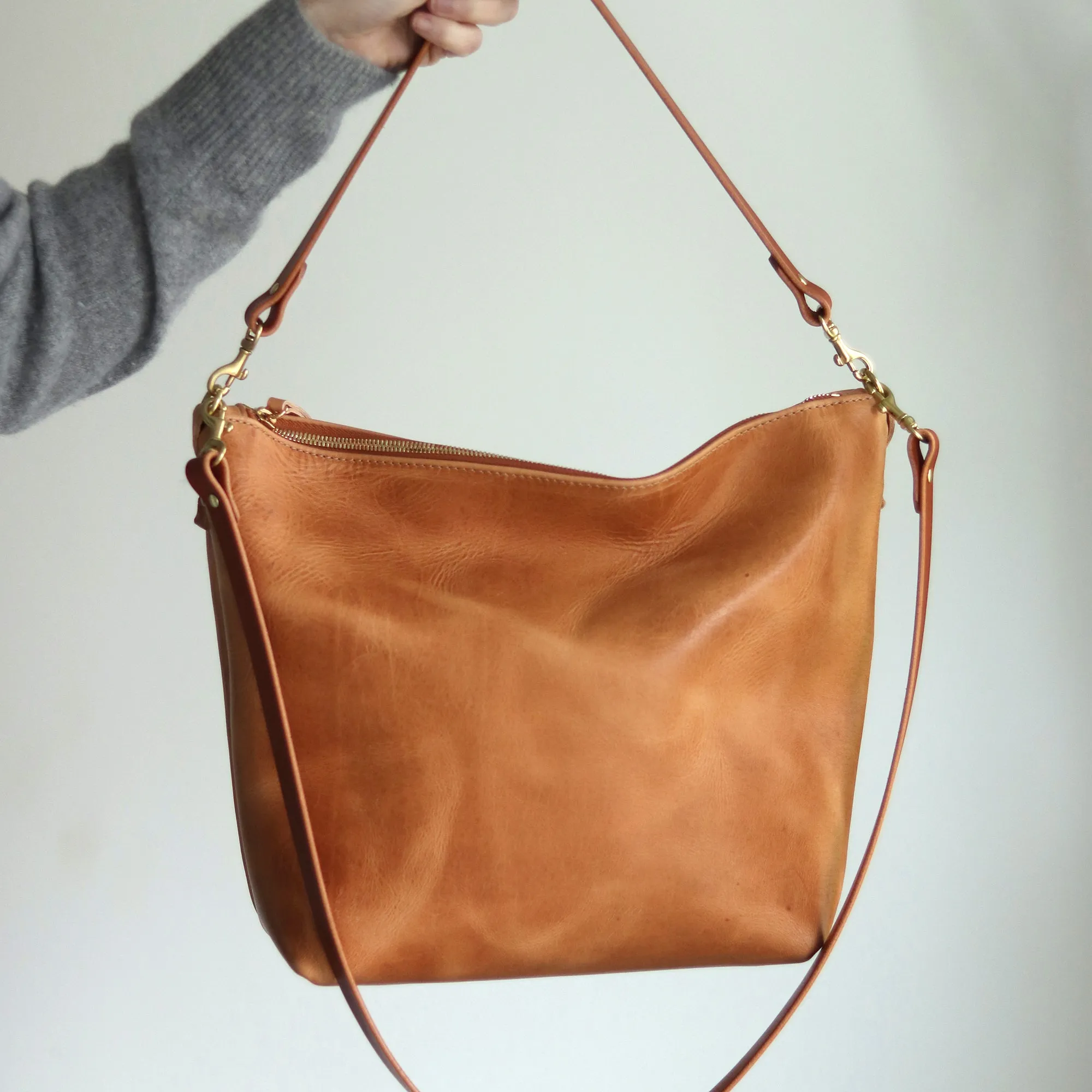 Custom Listing for Chelsia - Large Slouchy Hobo Crossbody - Honey Brown