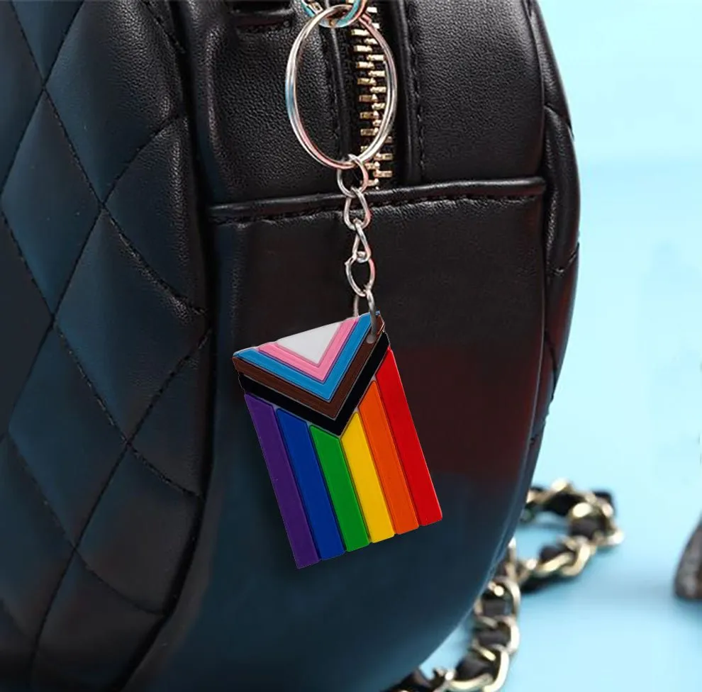 Daniel Quasar Pride Flag Keychains