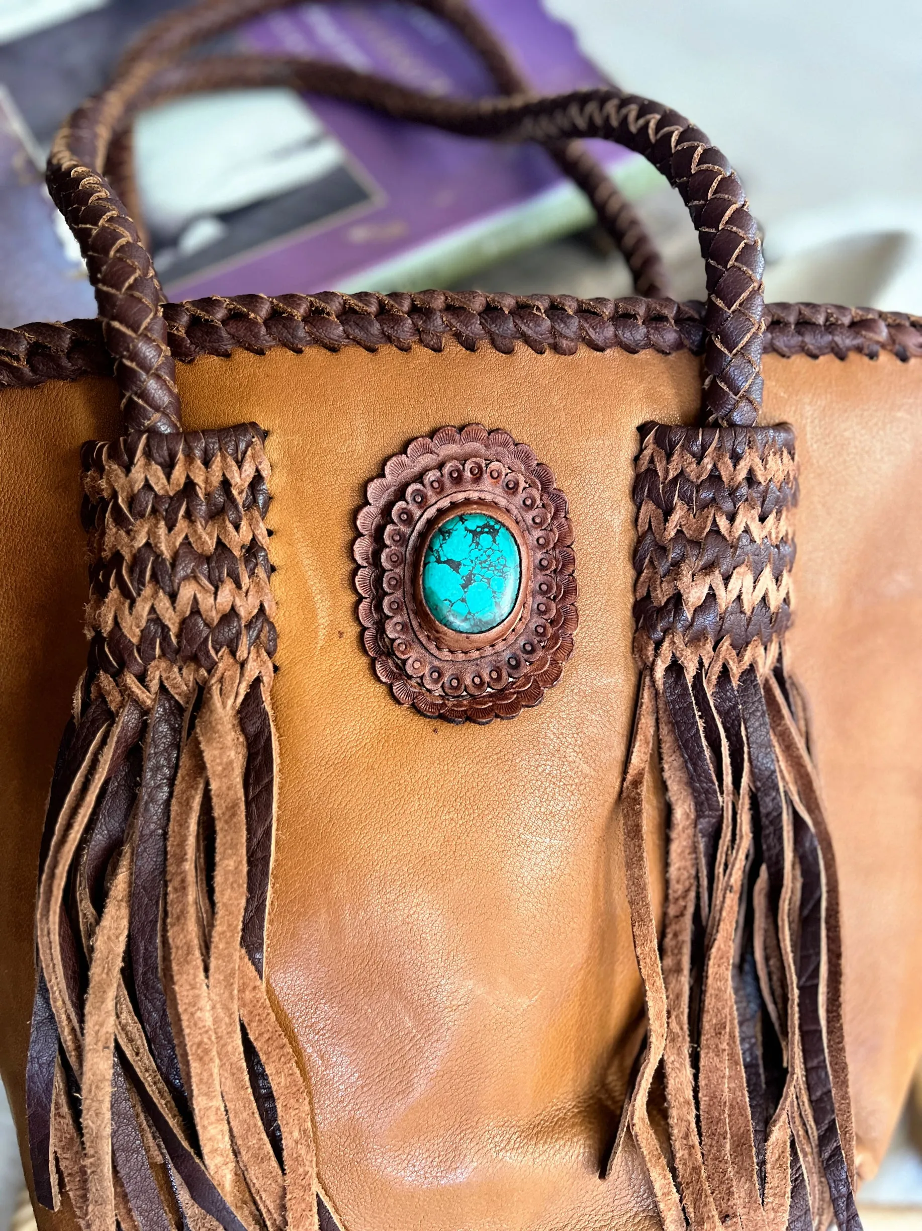 Darling With Braids And Fringe Bag