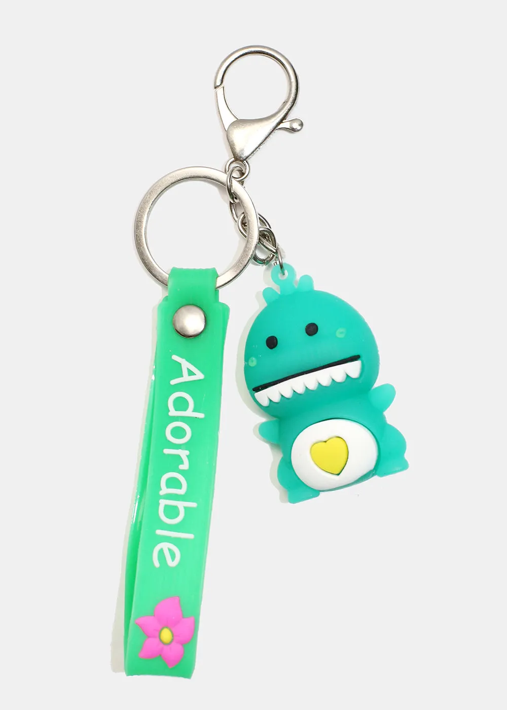 Dinosaur "ADORABLE" Keychain