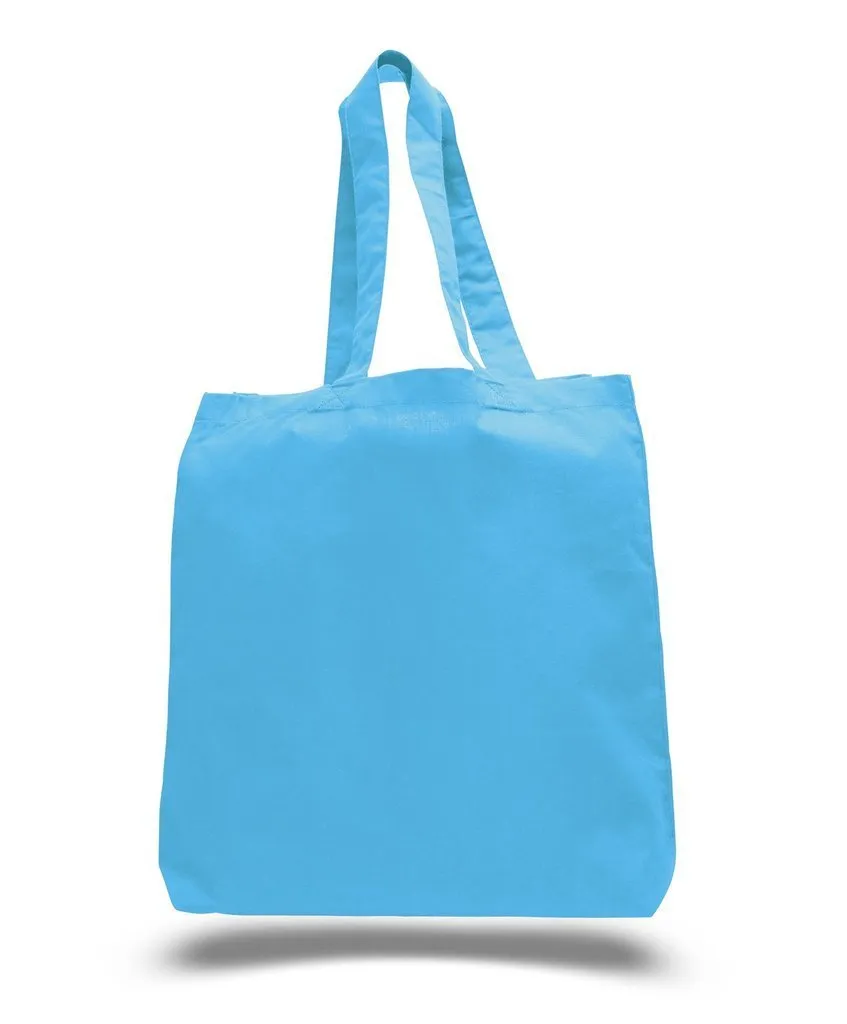 Economical 100% Cotton Cheap Tote Bags W/Gusset