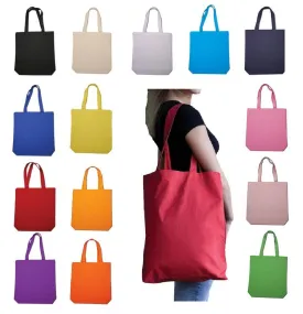 Economical 100% Cotton Cheap Tote Bags W/Gusset