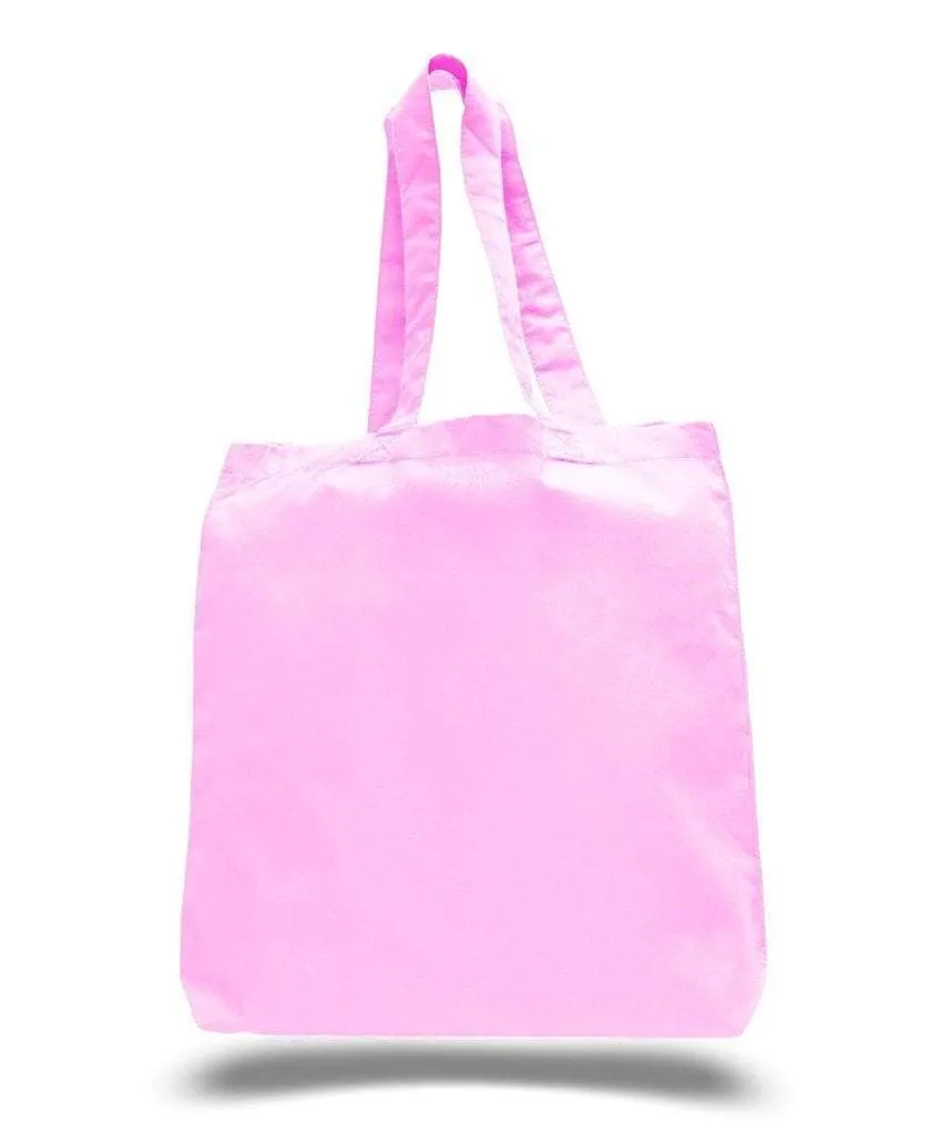 Economical 100% Cotton Cheap Tote Bags W/Gusset