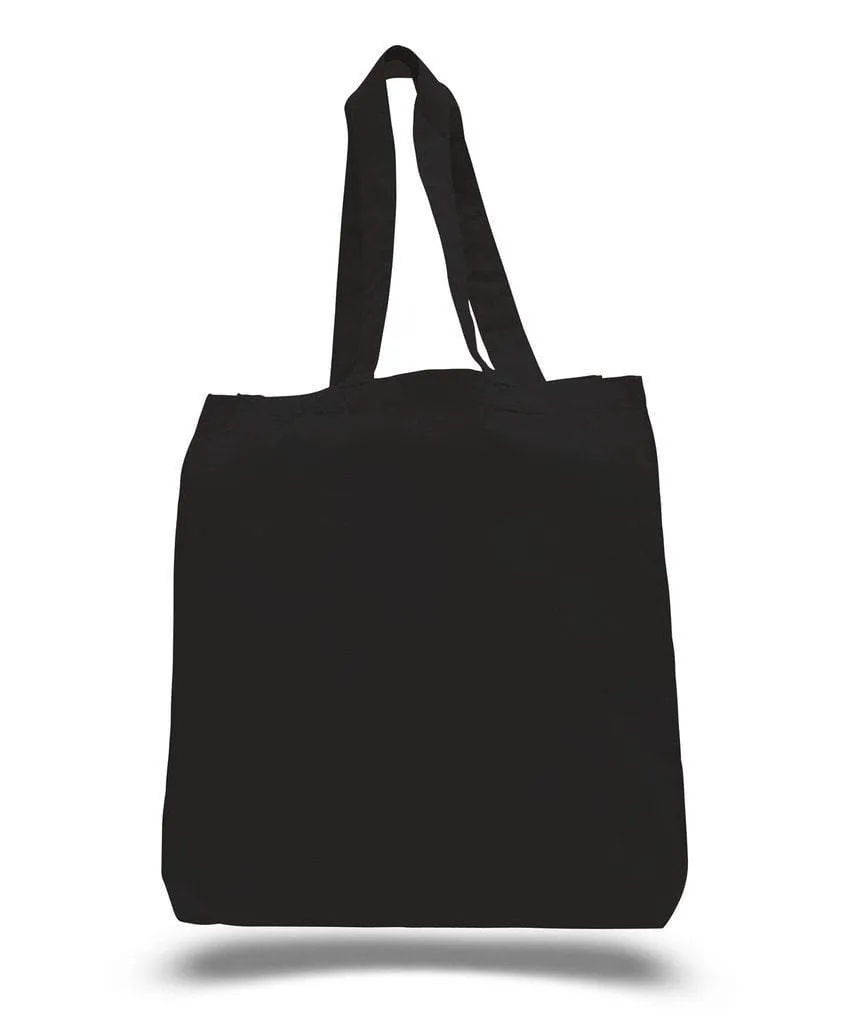 Economical 100% Cotton Cheap Tote Bags W/Gusset