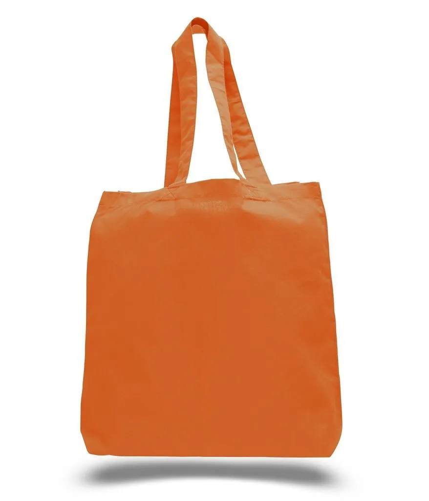 Economical 100% Cotton Cheap Tote Bags W/Gusset