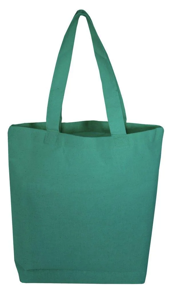 Economical 100% Cotton Cheap Tote Bags W/Gusset