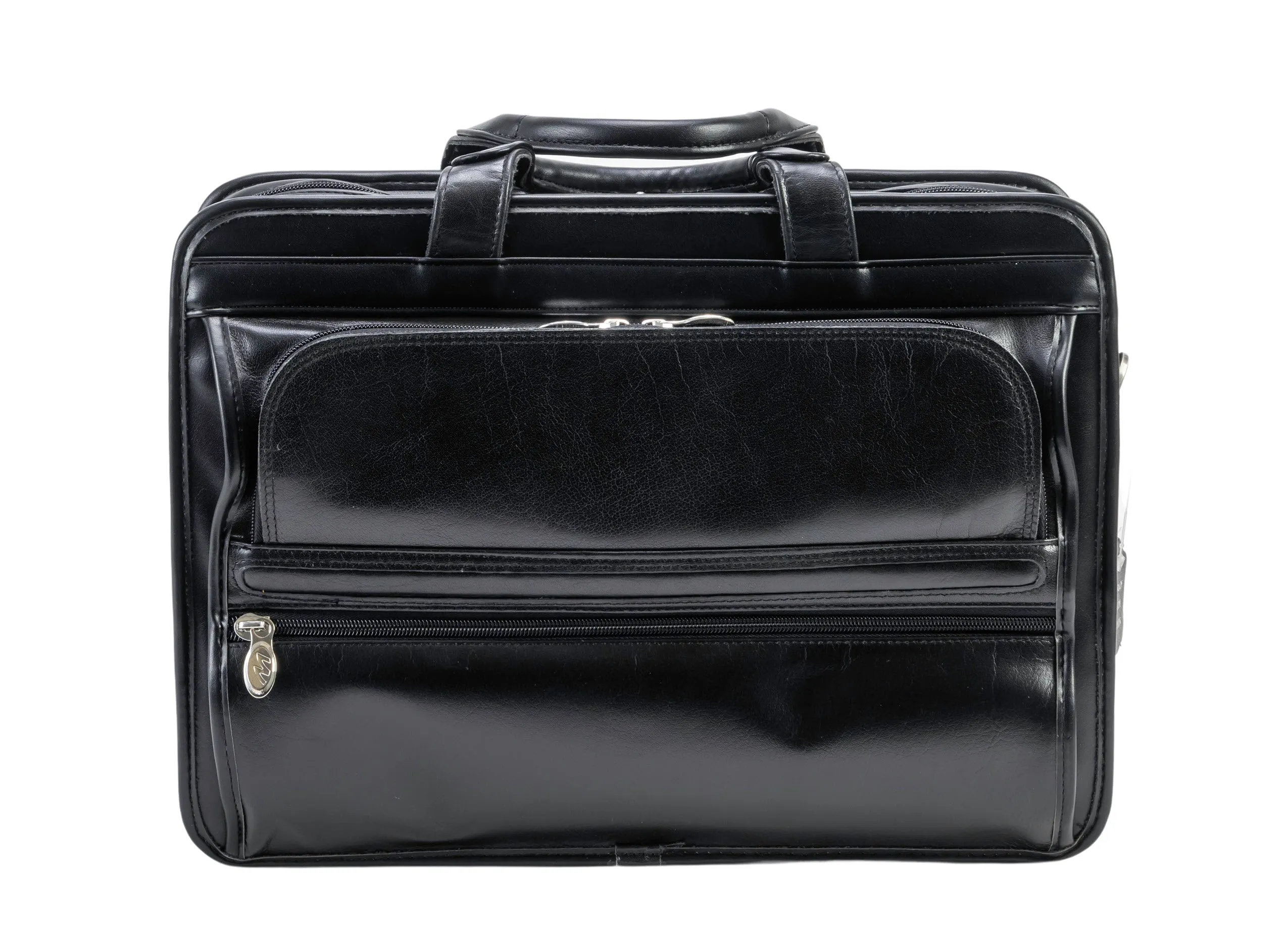 ELSTON | 15” Leather Dual-Compartment Laptop Briefcase