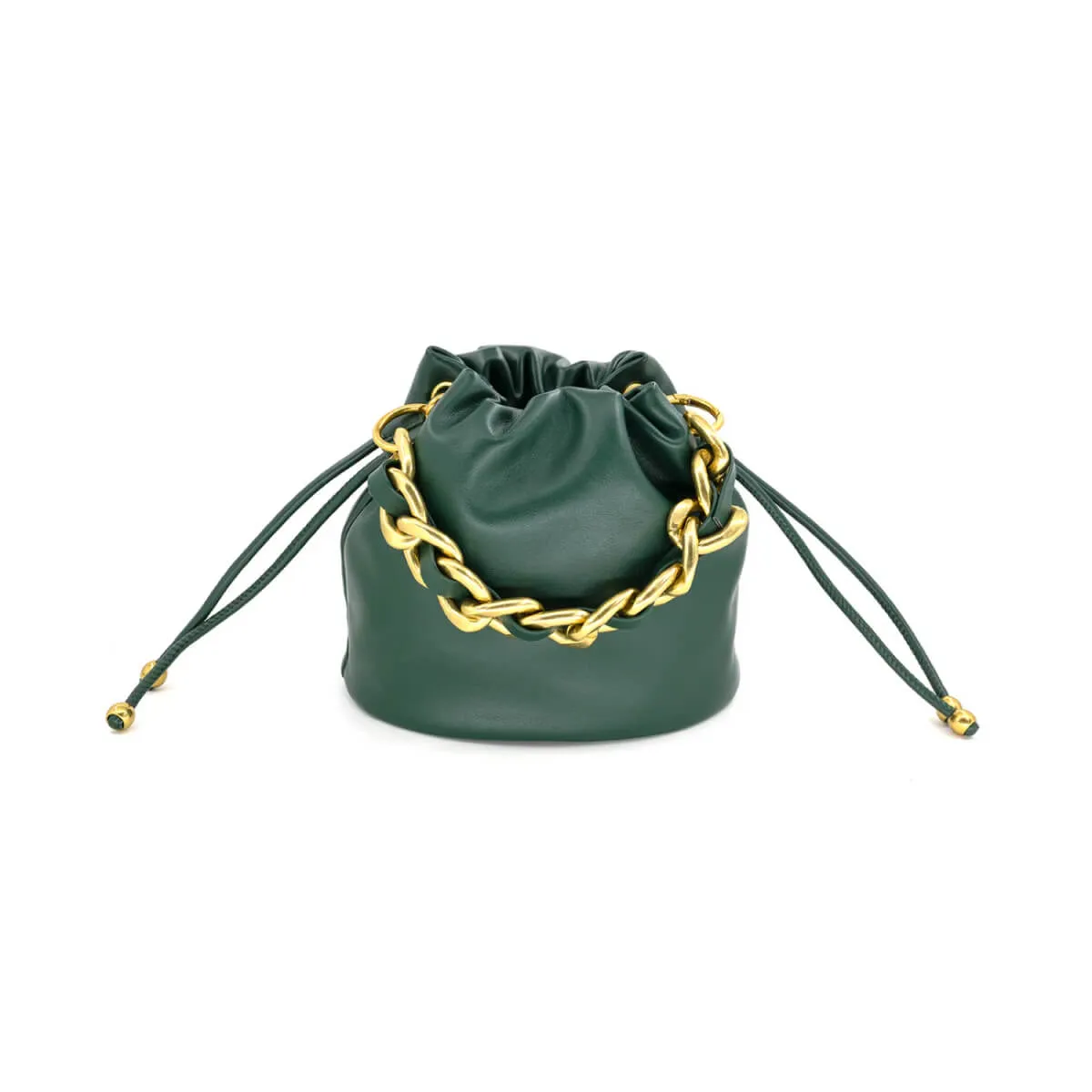 Faux Leather Mini Bucket Bag