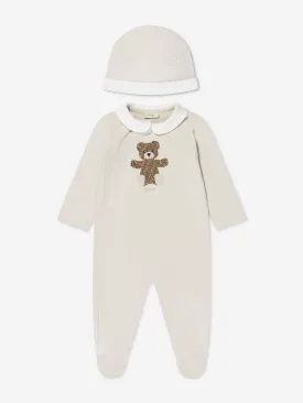 Fendi Baby Bear Babygrow Gift Set (2 Piece) in Beige