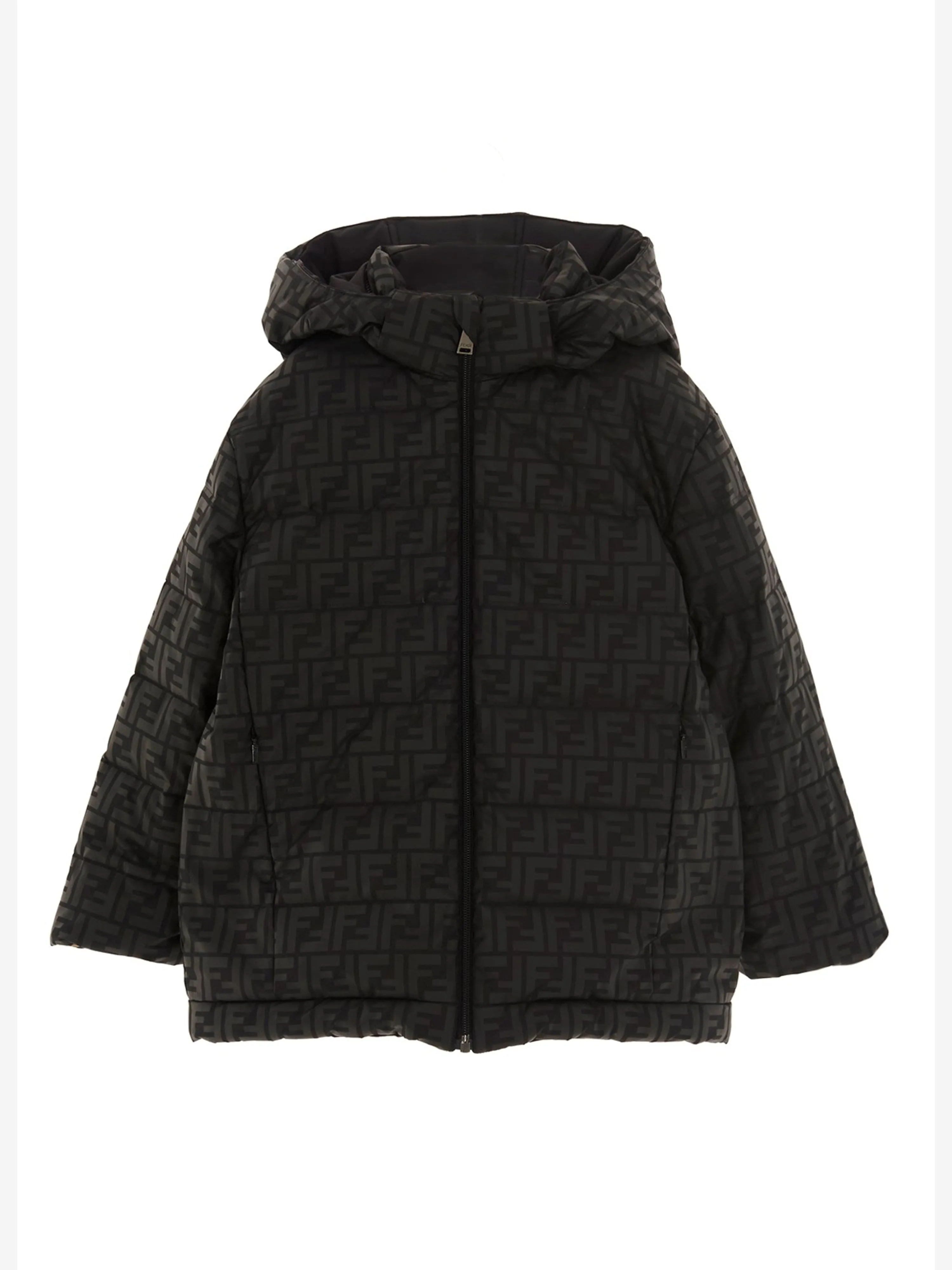 Fendi Boys Down Padded Logo Ski Jacket