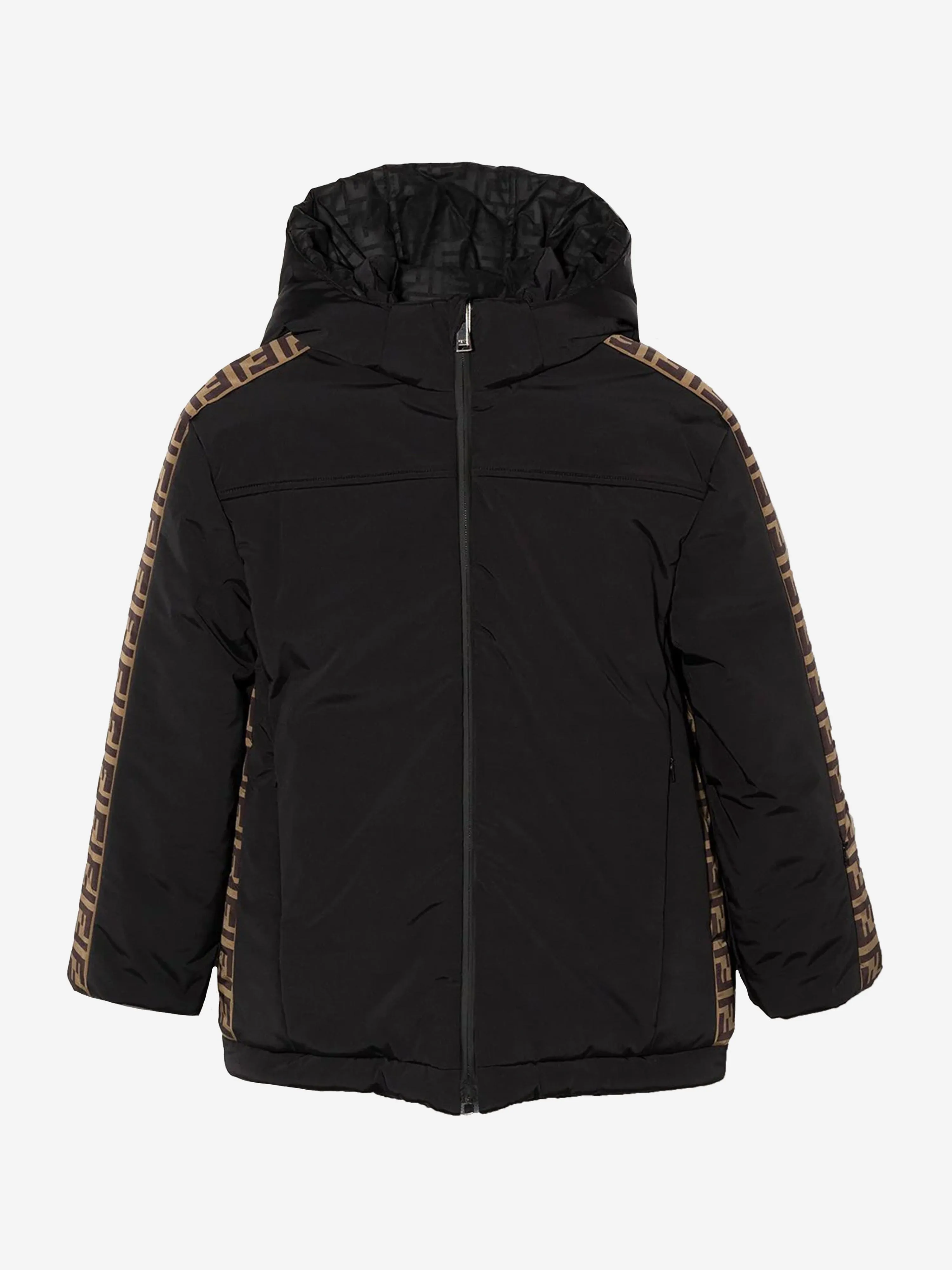 Fendi Boys Down Padded Logo Ski Jacket