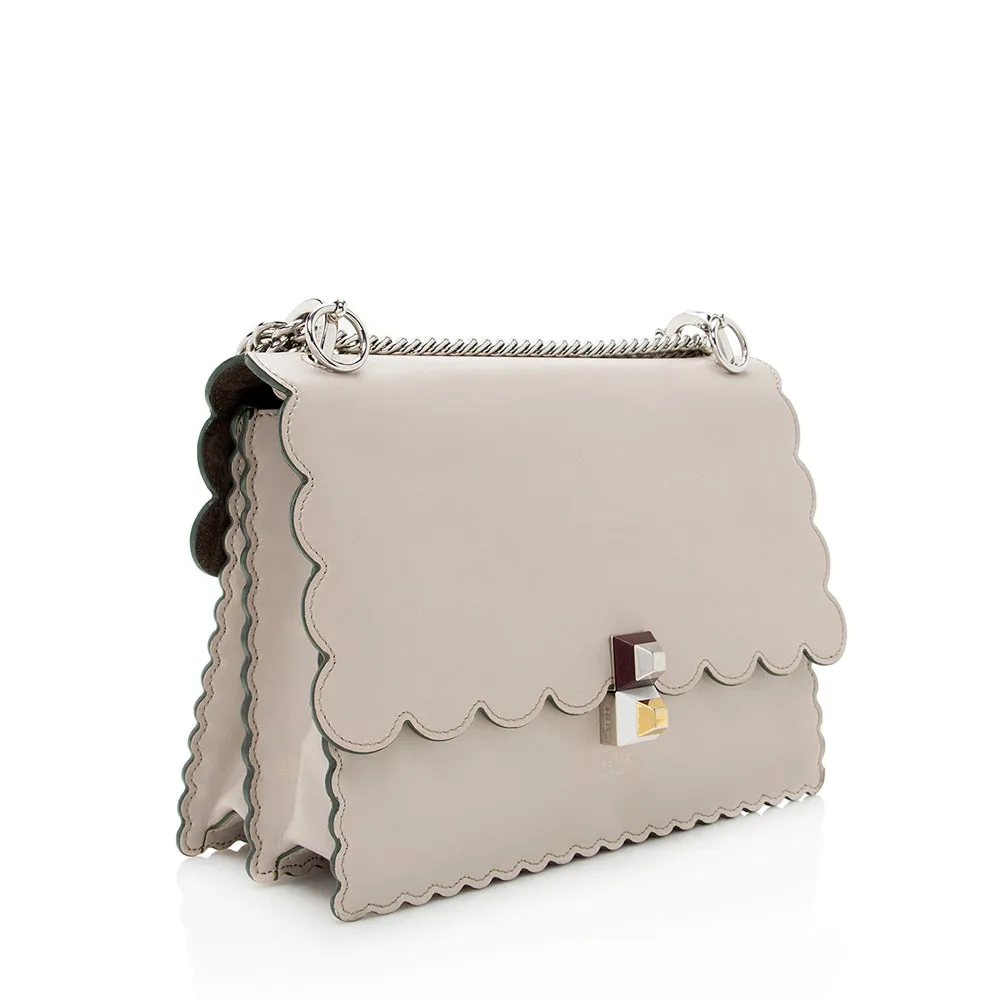 Fendi Calfskin Studded Kan I Medium Shoulder Bag (SHF-19206)