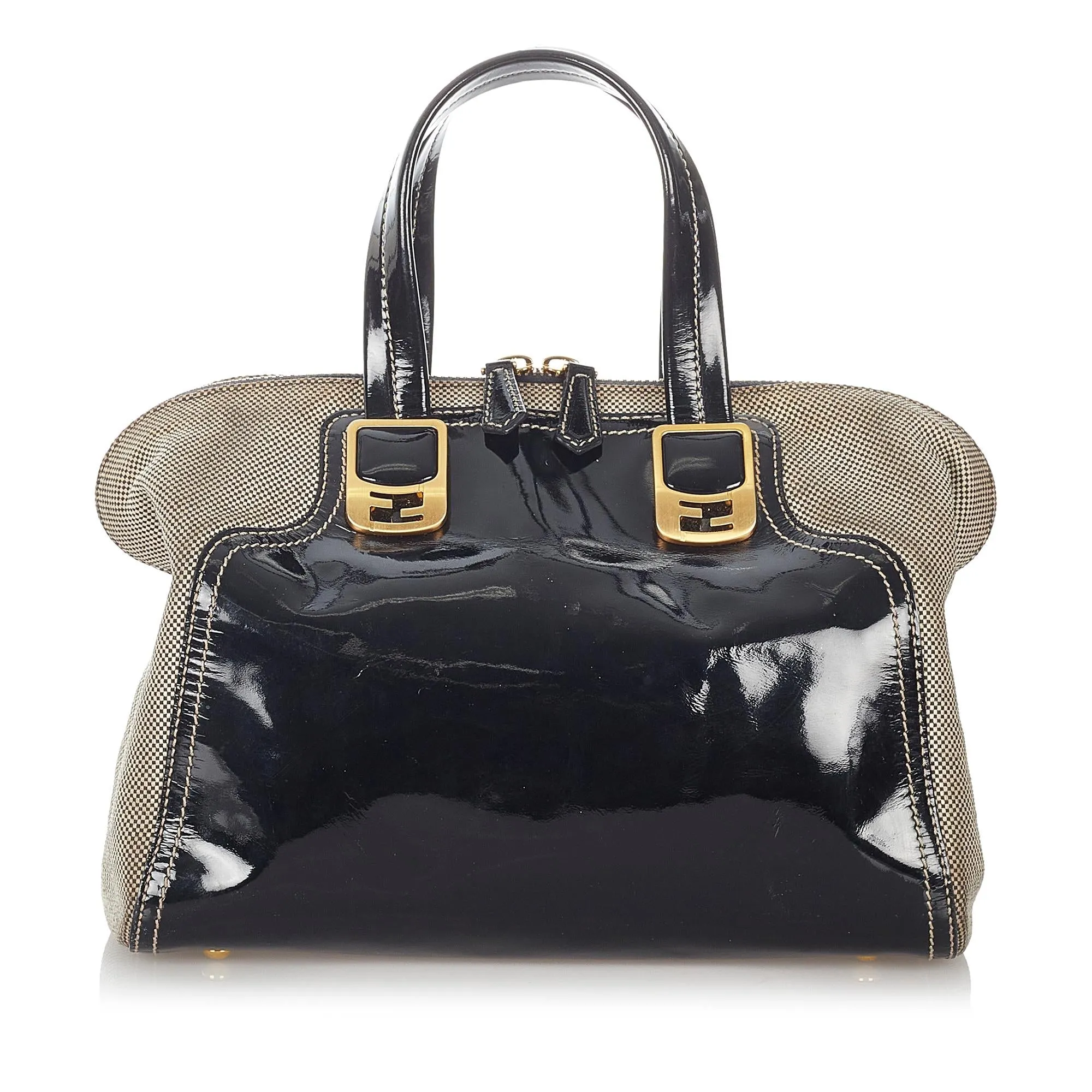 Fendi Chameleon Patent Leather Satchel (SHG-26854)