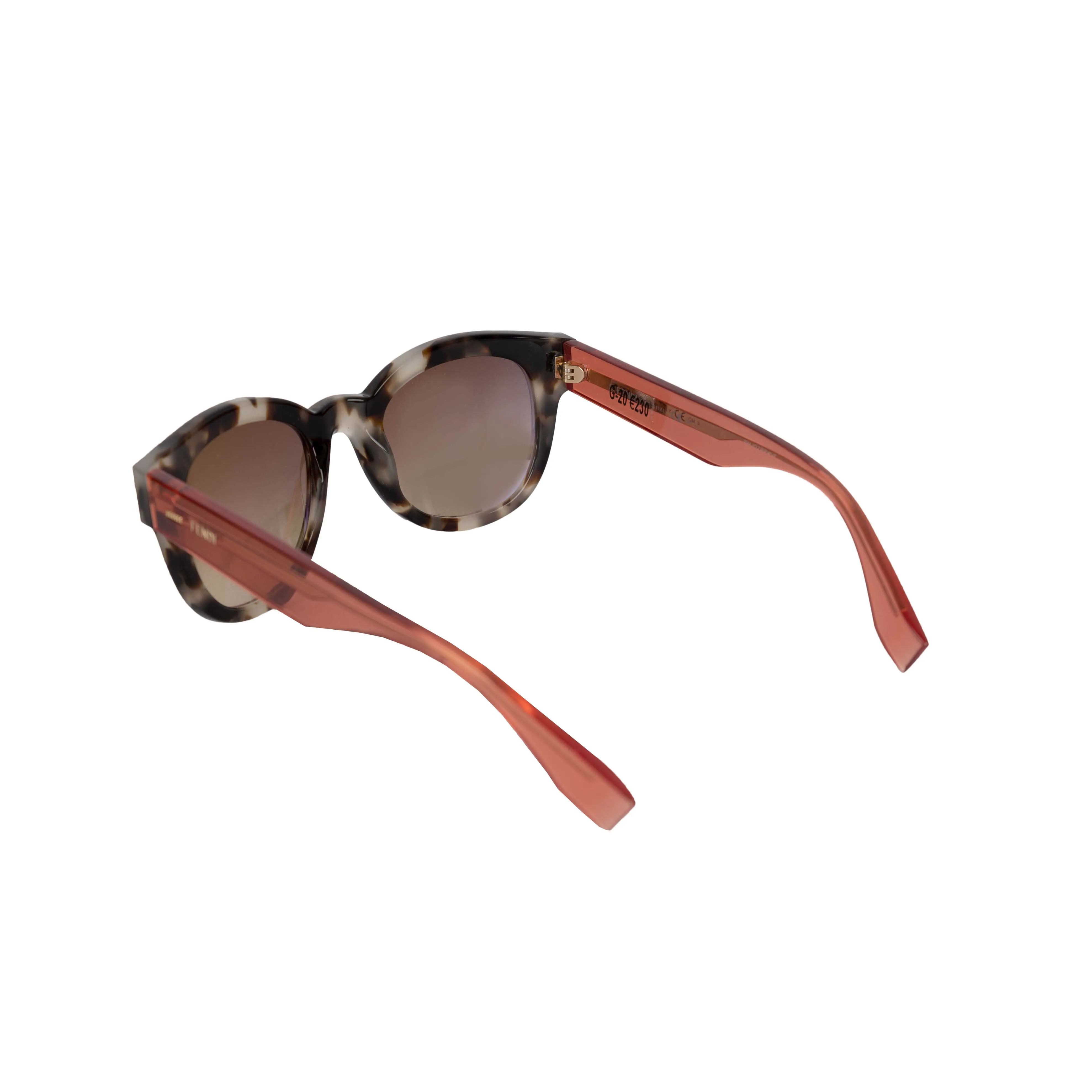 FENDI Fendi Acetate and Tortoiseshell Colorblock Sunglasses