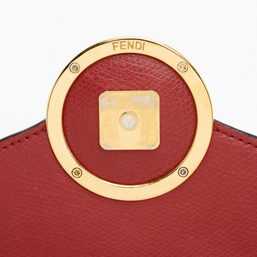 Fendi FF Embossed Calfskin Wallet on Chain Mini Bag (SHF-20480)