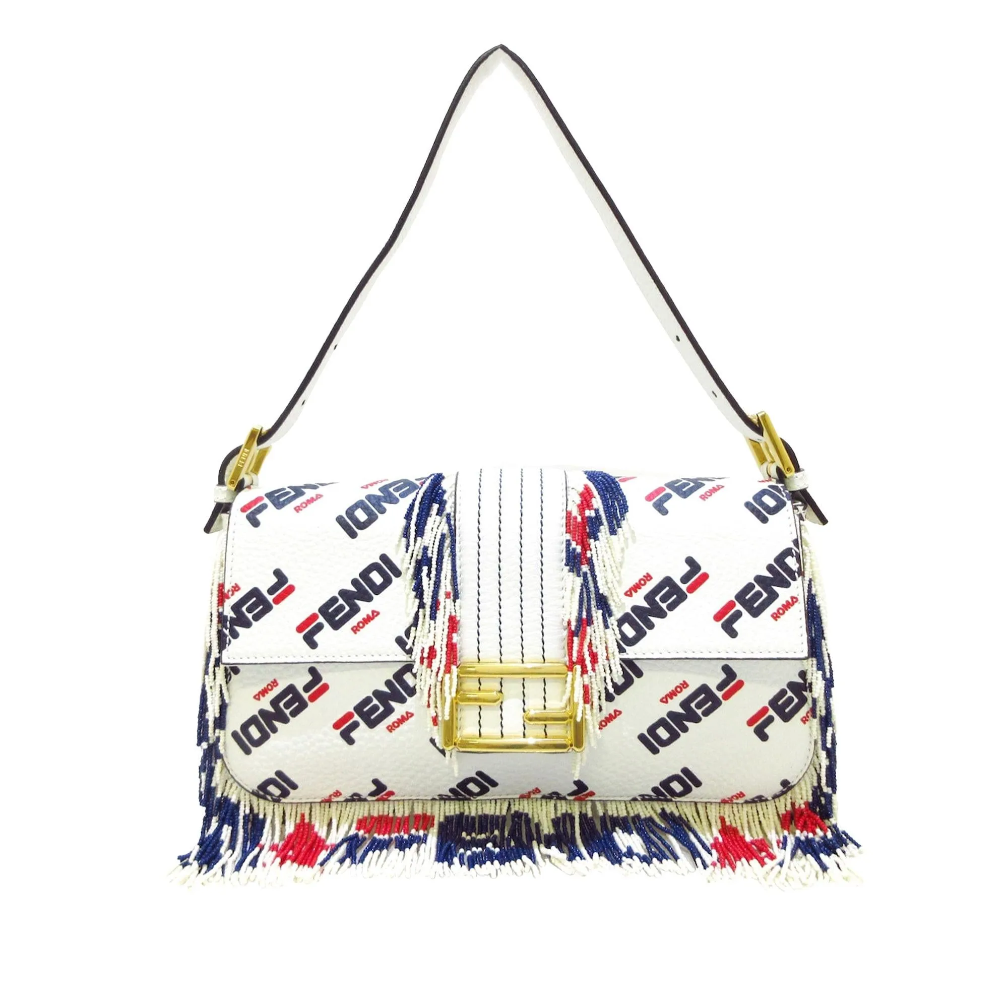 Fendi Fila Mania Beaded Baguette (SHG-HIwj1q)