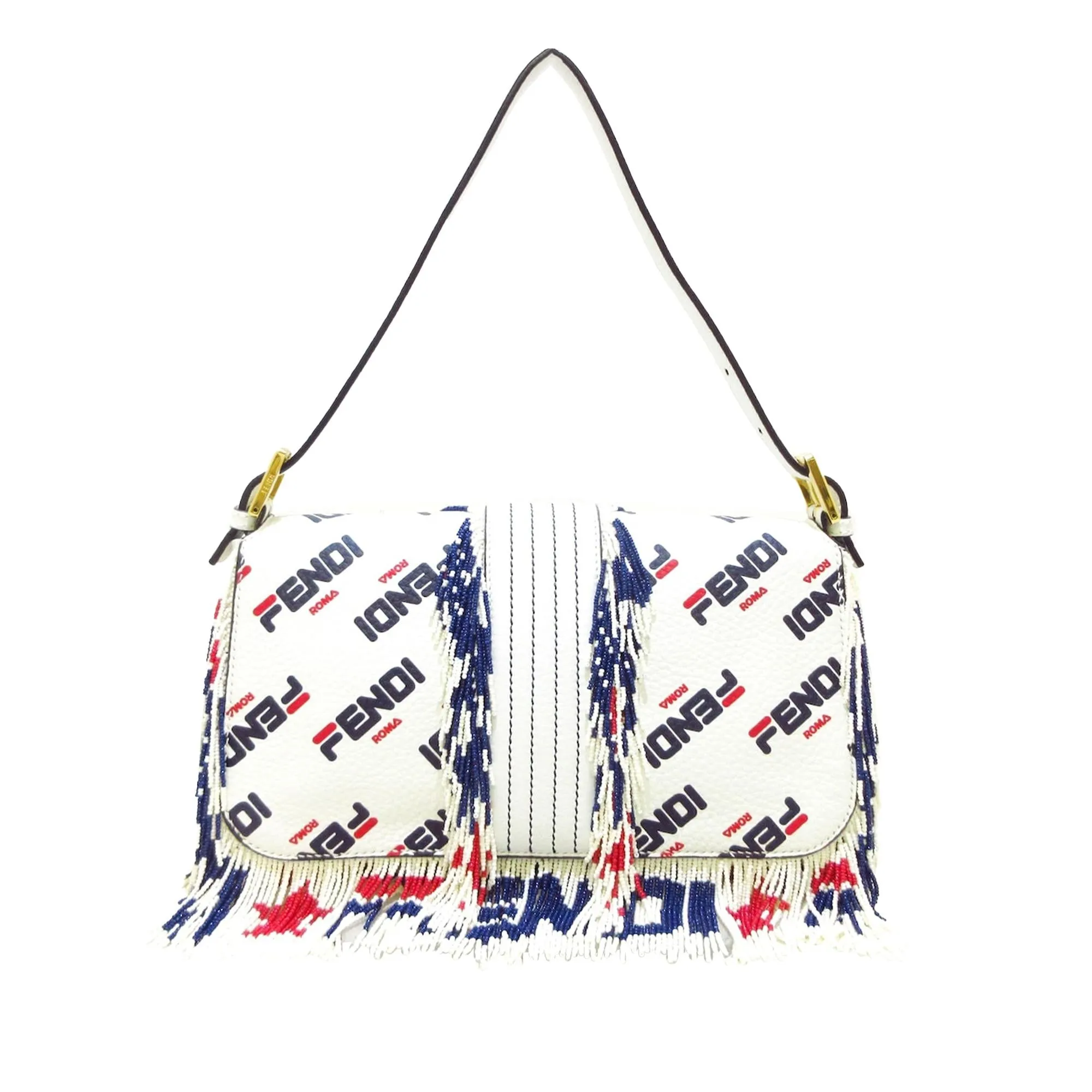 Fendi Fila Mania Beaded Baguette (SHG-HIwj1q)