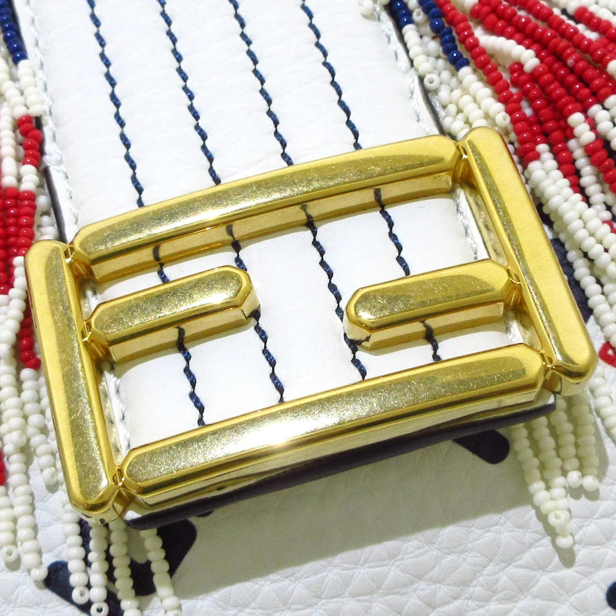 Fendi Fila Mania Beaded Baguette (SHG-HIwj1q)