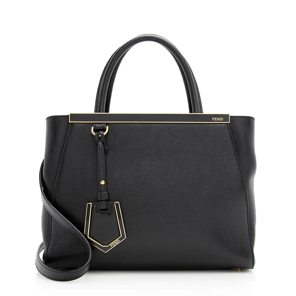 Fendi Leather Petite 2Jours Tote (SHF-20149)