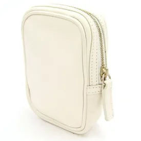 FENDI Pouch Ivory Leather Ladies White