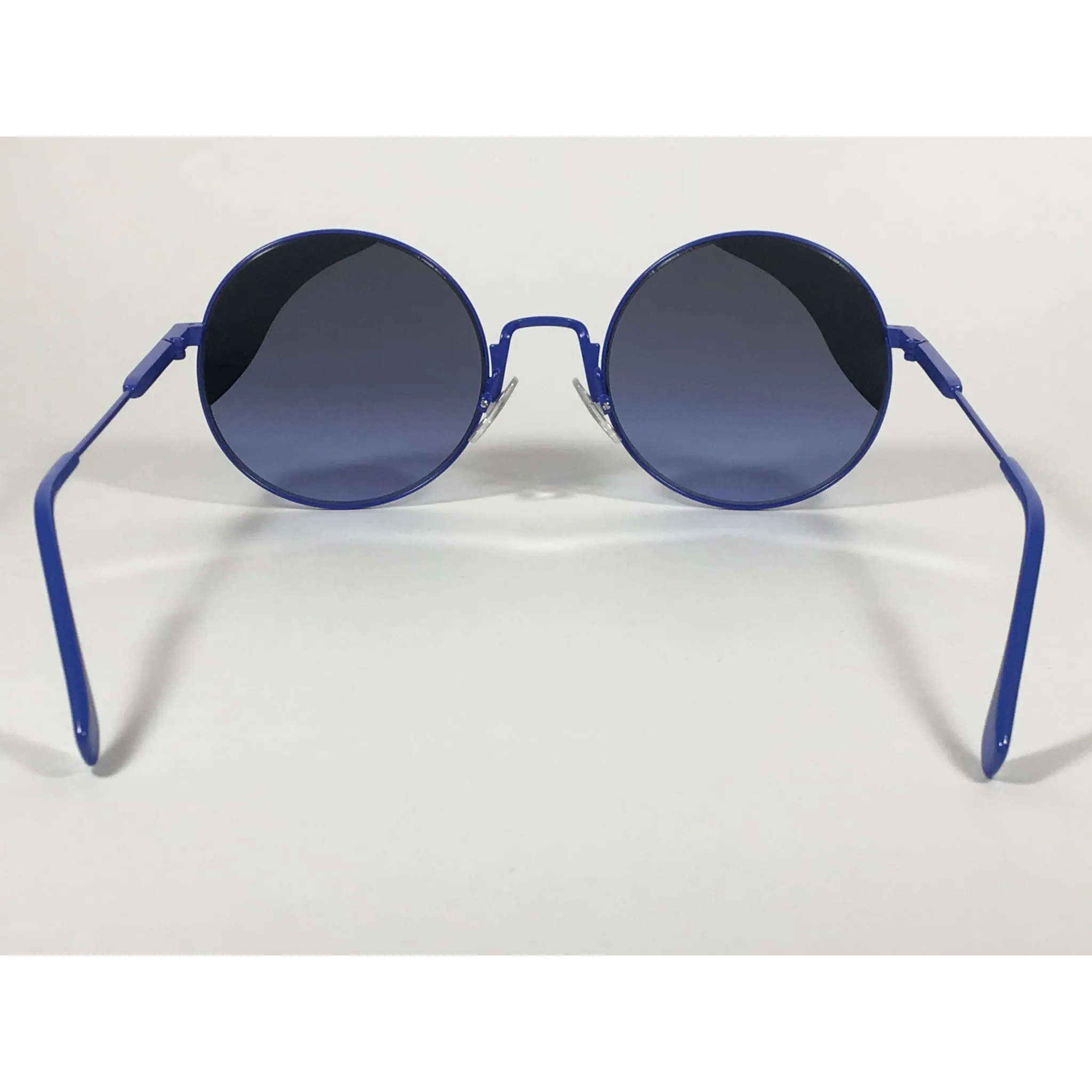 Fendi Round Sunglasses Blue Green Metal Frame Gray Smoke Lens FF0248/S PJP BLUE