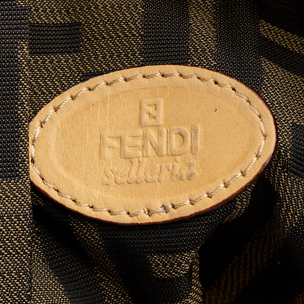 Fendi Selleria Leather Perforated Romano Messenger Bag (SHF-18894)