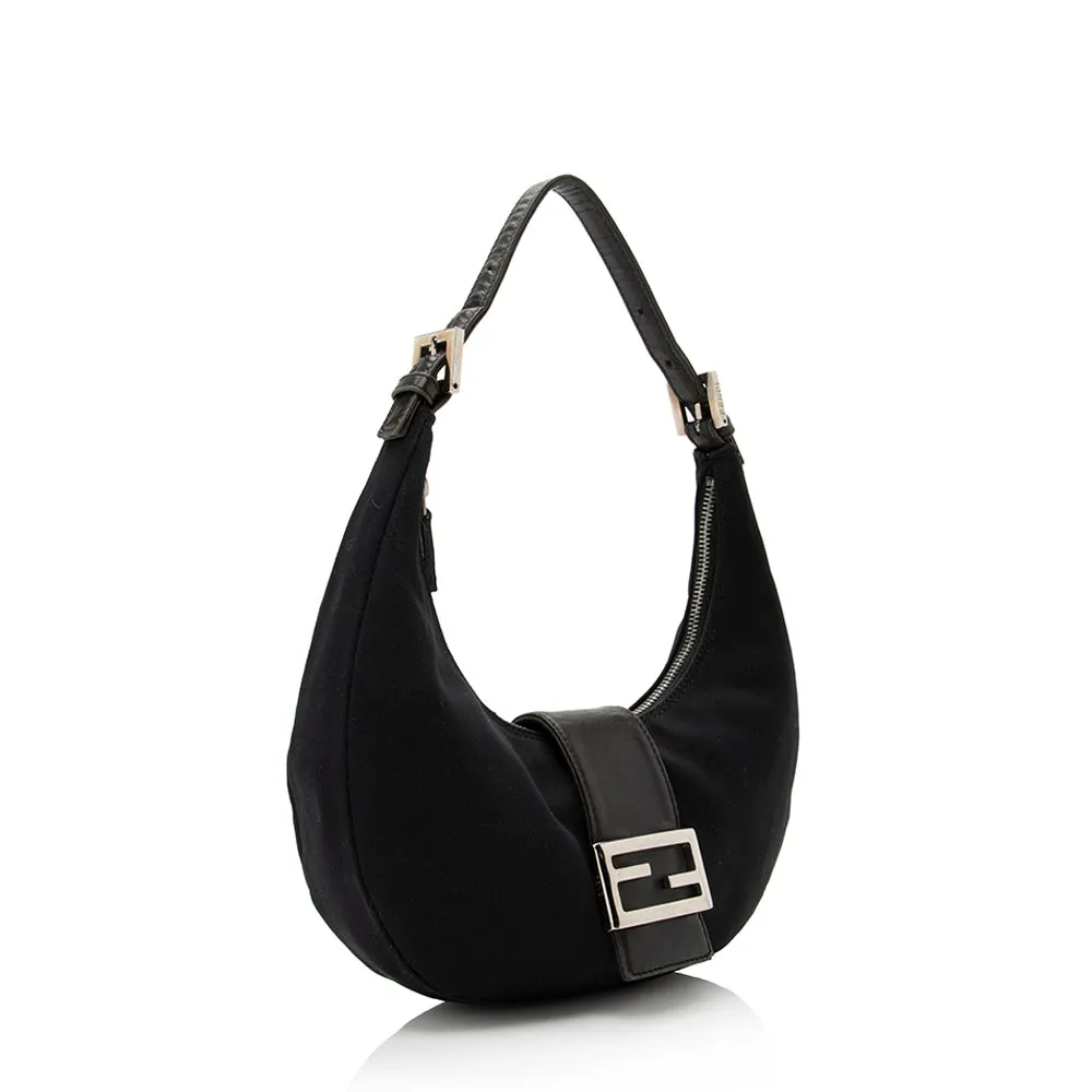 Fendi Vintage Neoprene Half Moon Shoulder Bag (SHF-21980)