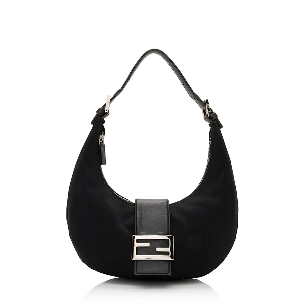 Fendi Vintage Neoprene Half Moon Shoulder Bag (SHF-21980)