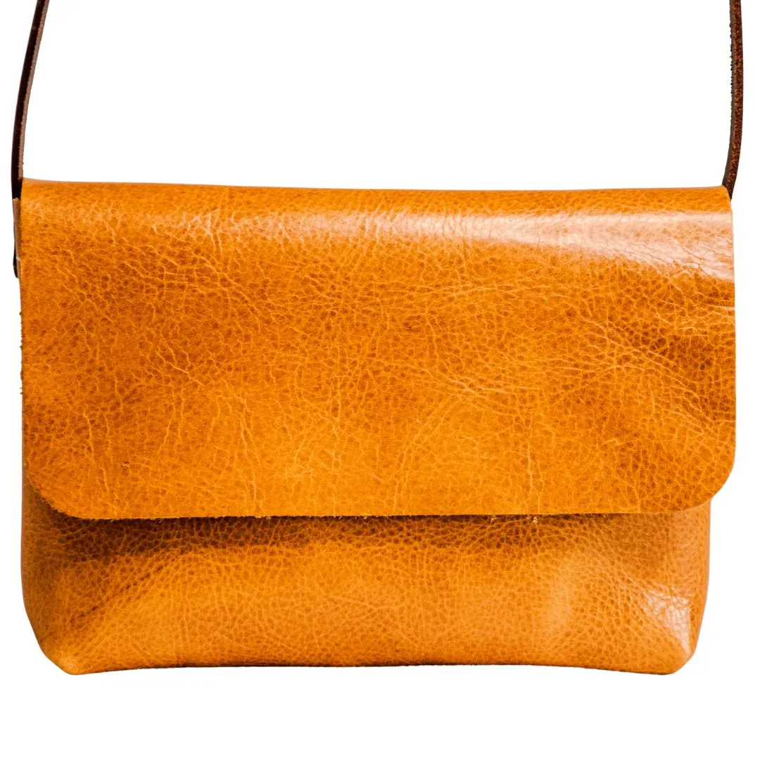 Flagship Colors | Eco-Friendly Leather Mini Satchel Bag | Small Crossbody Bag