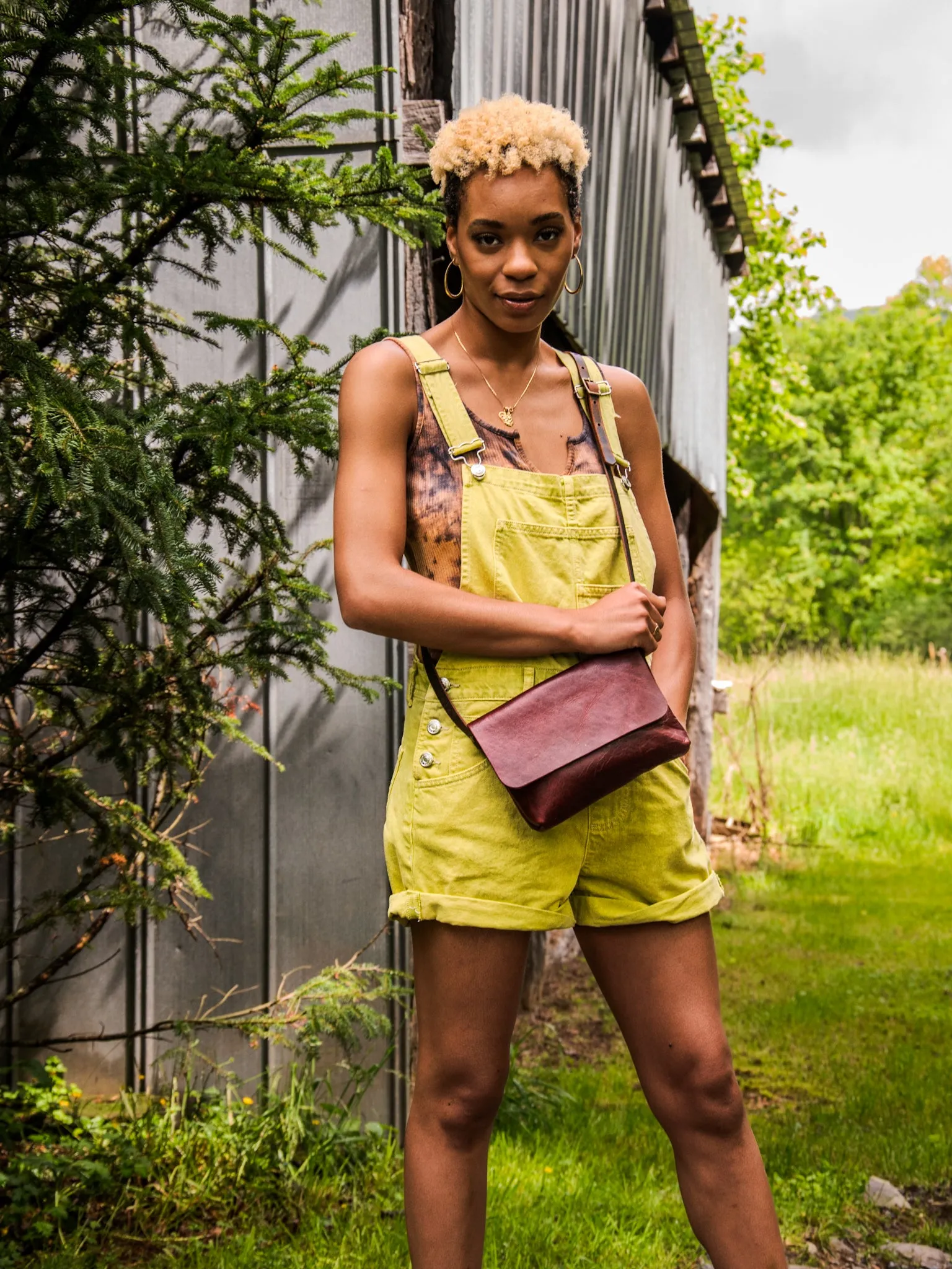 Flagship Colors | Eco-Friendly Leather Mini Satchel Bag | Small Crossbody Bag