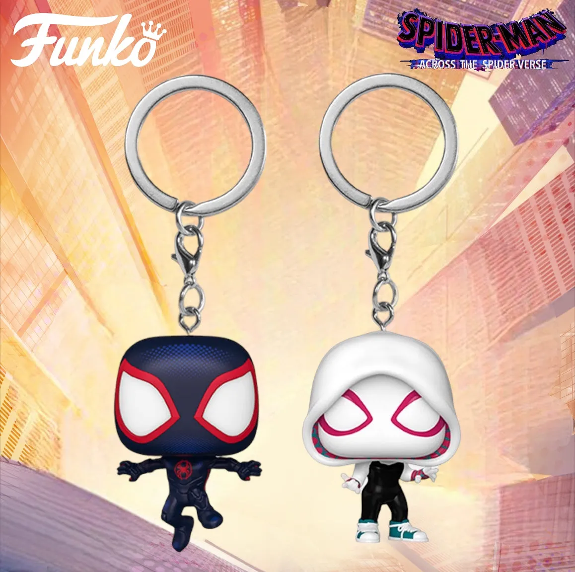 Funko Pocket Pop! Keychain Marvel Spider-Man Across The Spiderverse Figures!