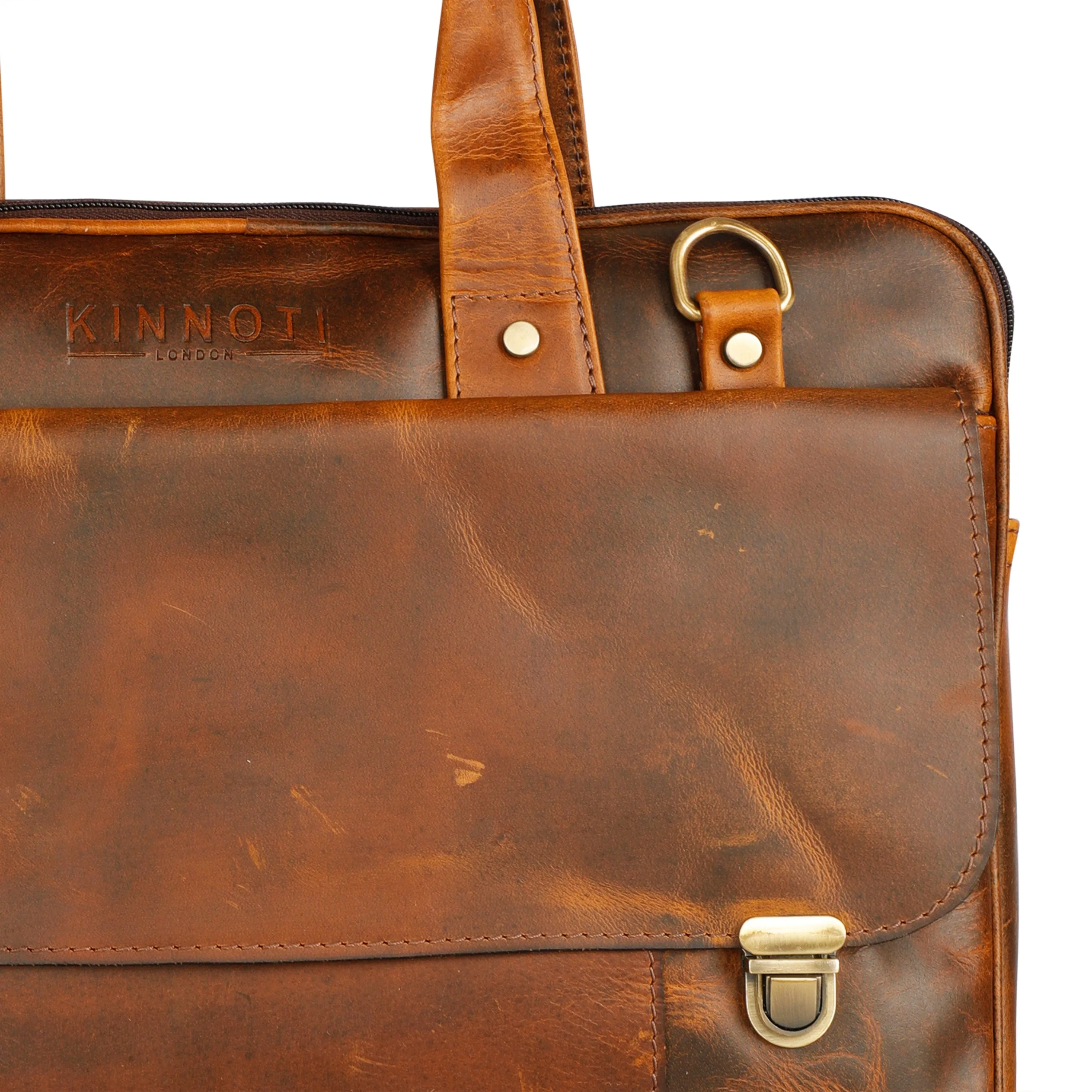 Genuine Leather Executive Briefcase Luxury Laptop Bag