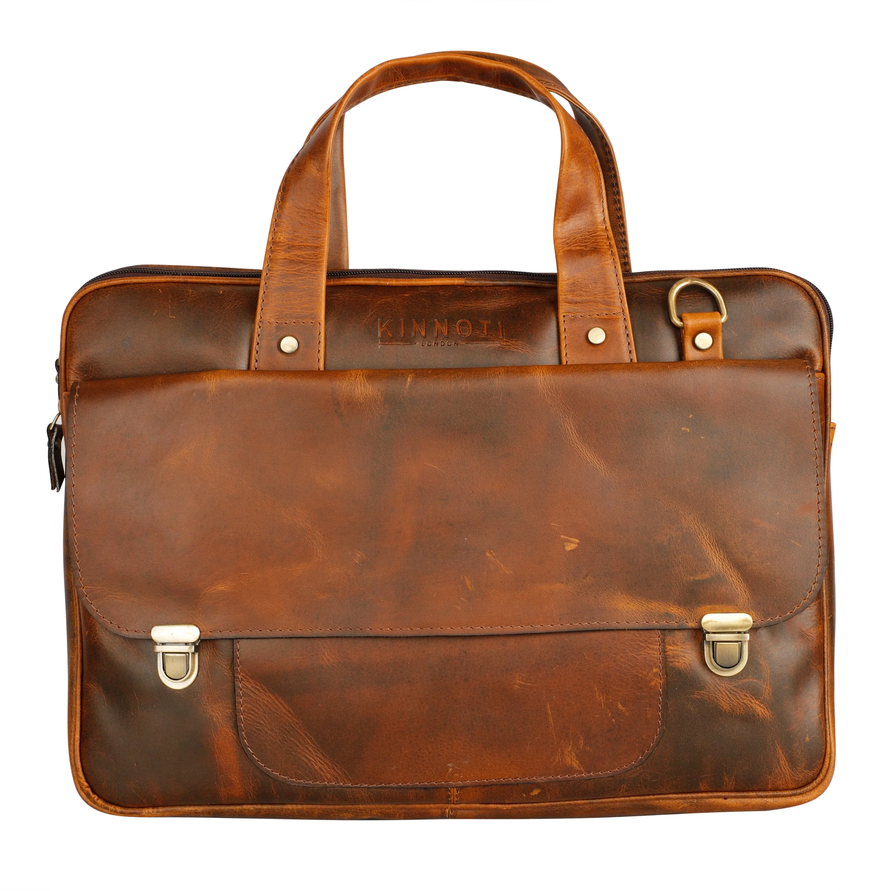 Genuine Leather Executive Briefcase Luxury Laptop Bag