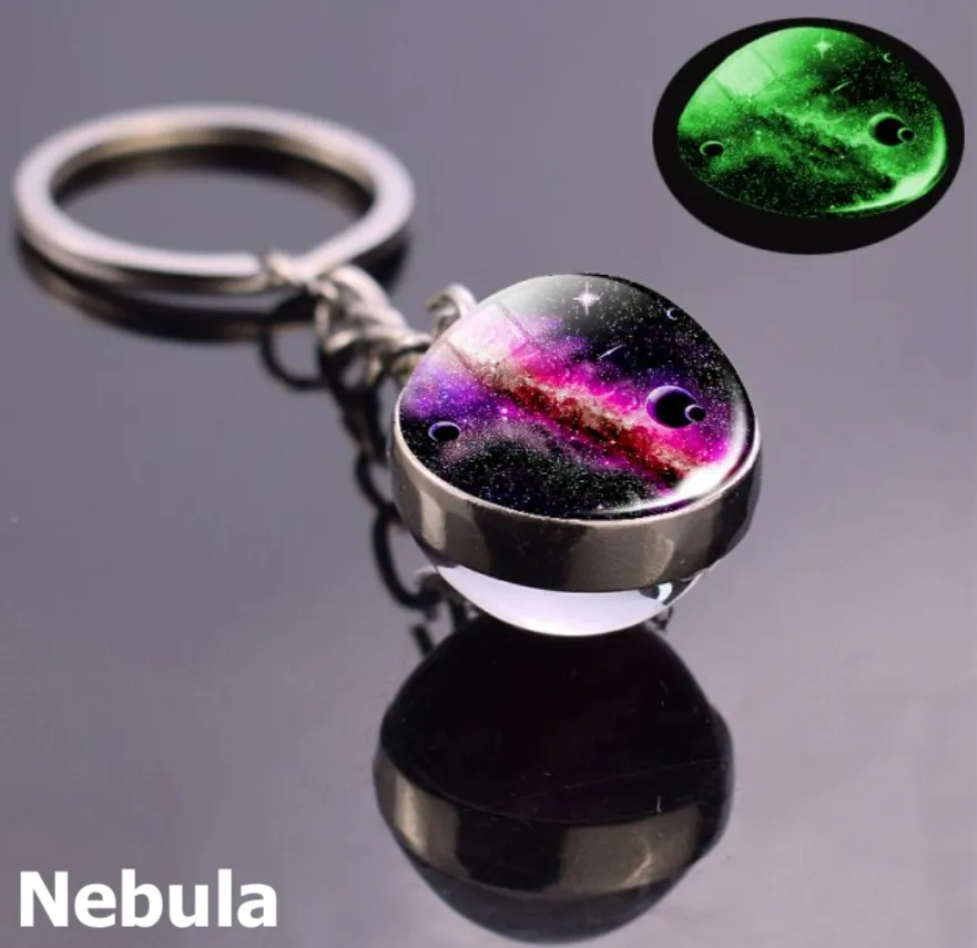 Glow in the Dark Space Keychains