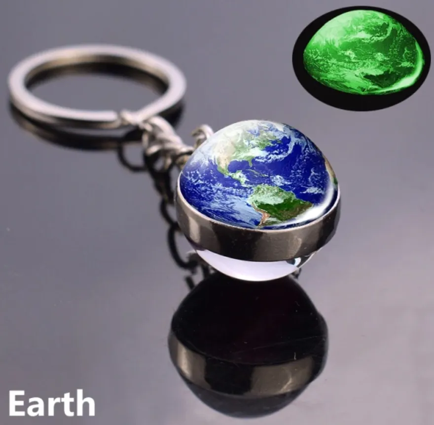 Glow in the Dark Space Keychains