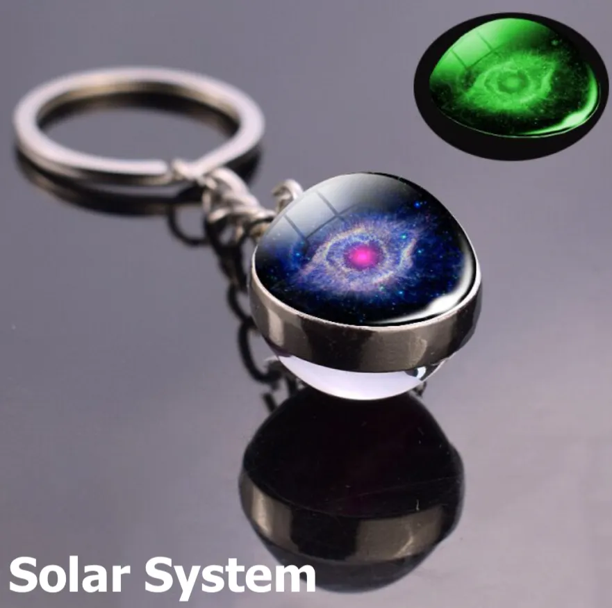 Glow in the Dark Space Keychains