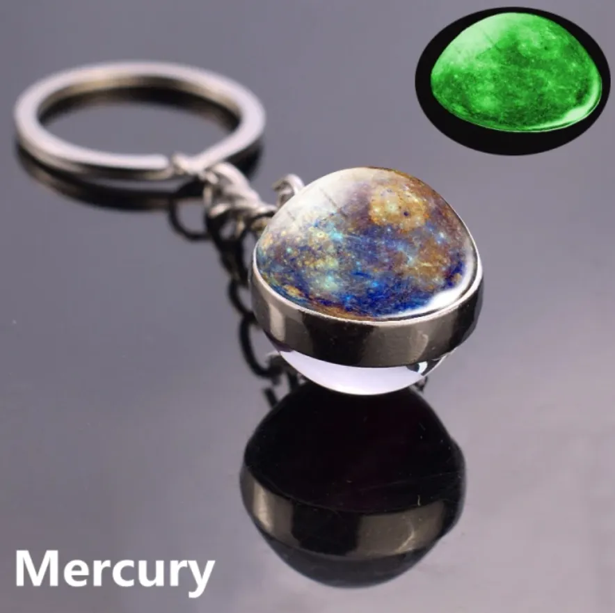 Glow in the Dark Space Keychains