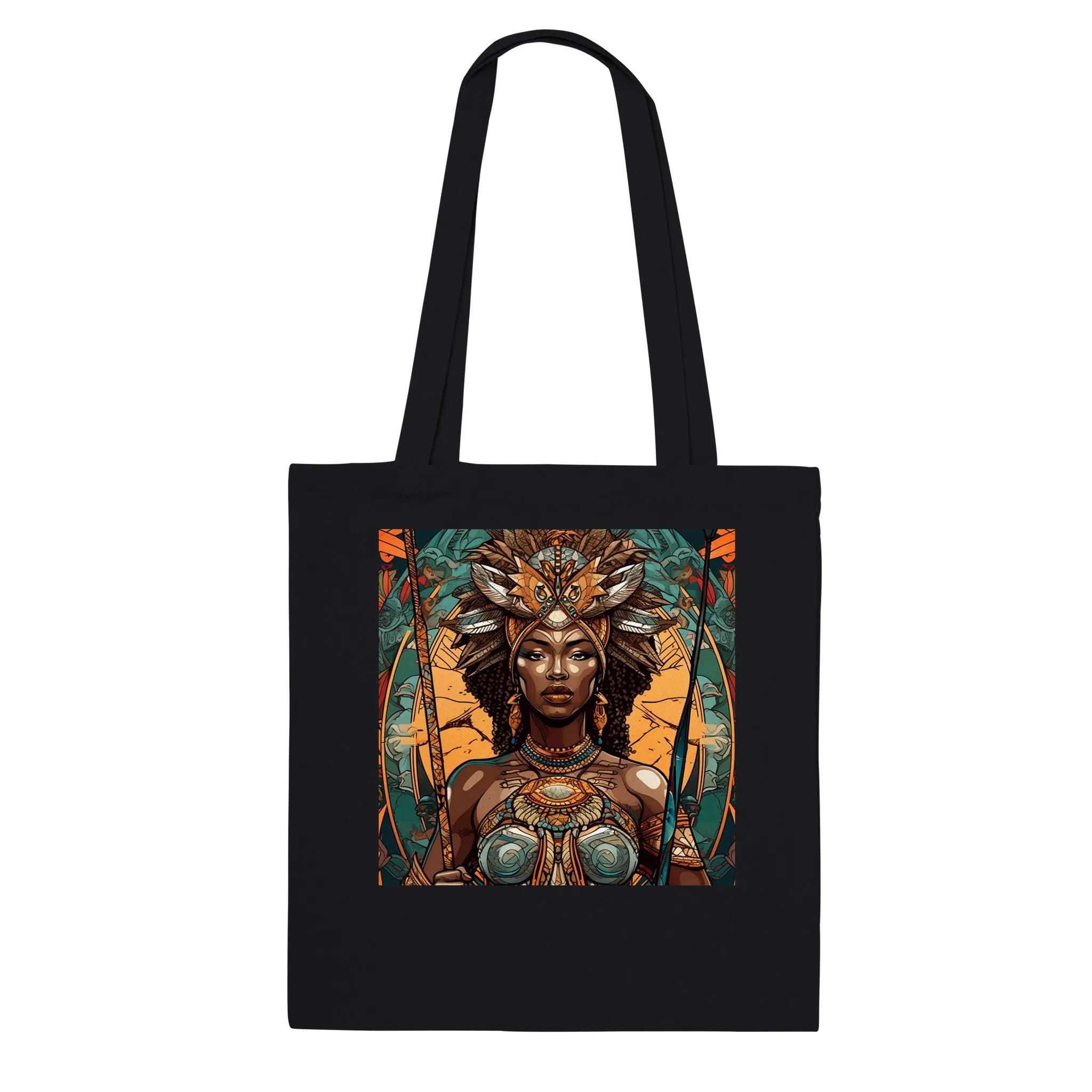 Goddess Warrior Oya African Goddess,  Premium Tote Bag