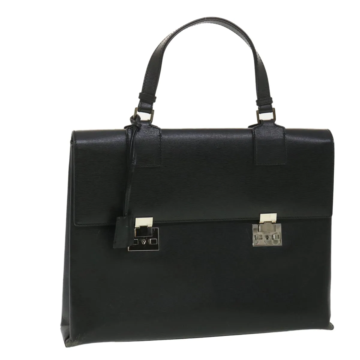 GUCCI Briefcase Leather Black  ar8370